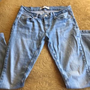 Super low rise levi skinny jeans